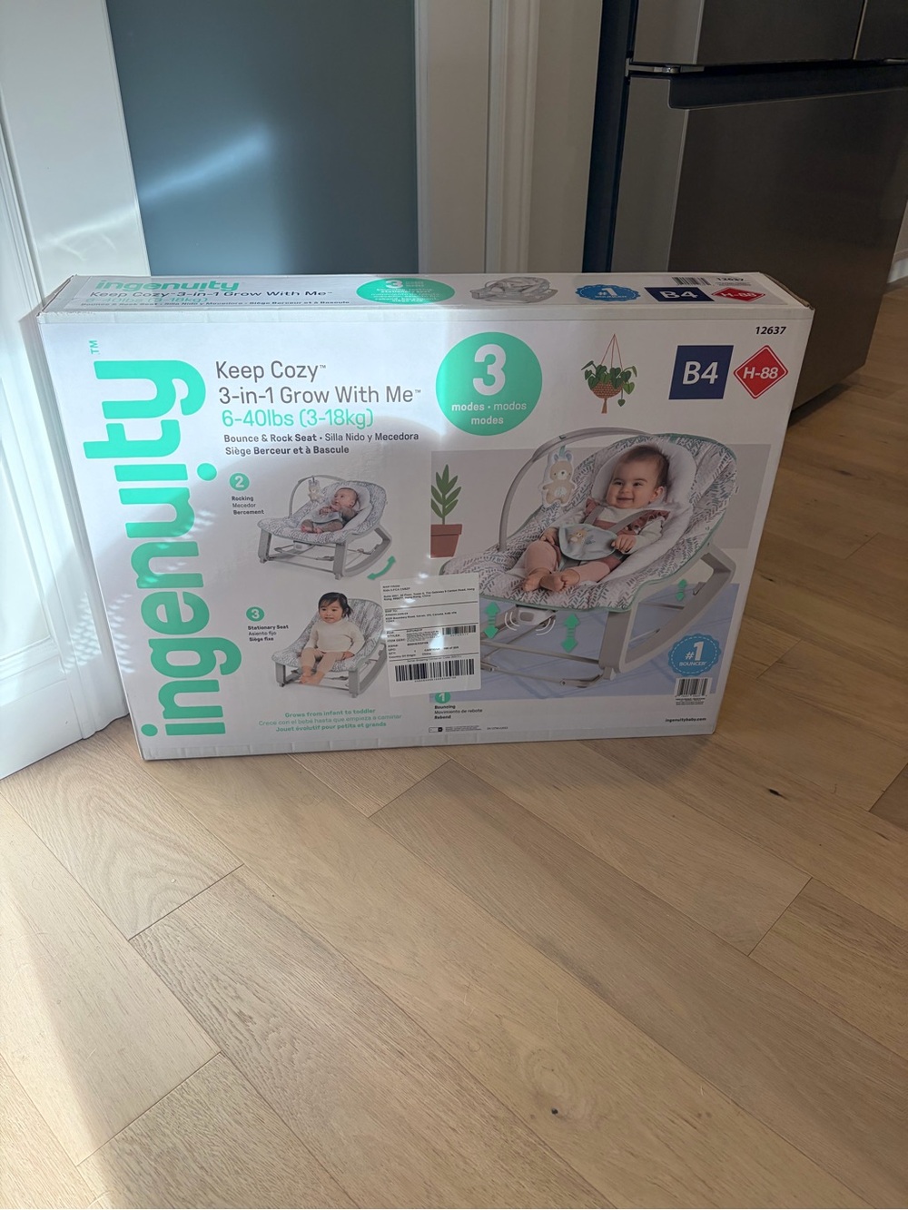 Keep Cozy 3-in-1 Grow With Me Baby Seat - Gray SEALED IN BOX